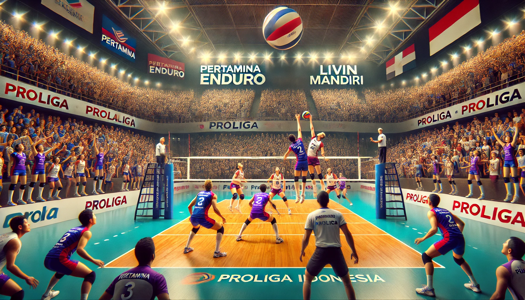 Pertandingan Pertamina Enduro vs Livin Mandiri di Ajang Proliga Indonesia Jadi Laga Panas Penentu Peta Persaingan Bola Voli Nasional