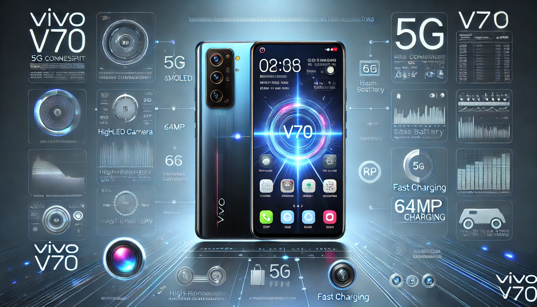 Vivo V70 Harga dan Spesifikasi Lengkap dengan Desain Premium Kamera Andalan dan Performa Kelas Menengah Atas