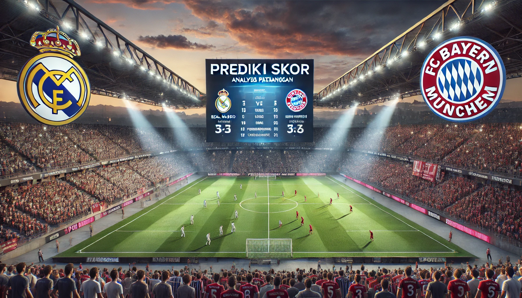 Prediksi Skor Real Madrid vs Munchen Terbaru Analisis Statistik Peluang Menang Big Match Liga Champions