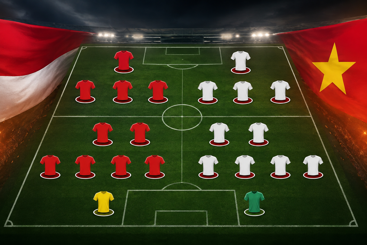 Susunan Pemain Timnas Vs Vietnam