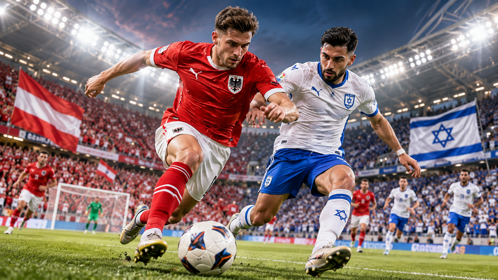 Hasil Pertandingan Austria Vs Israel 3-1 Dua Gol Telat Pastikan Kemenangan