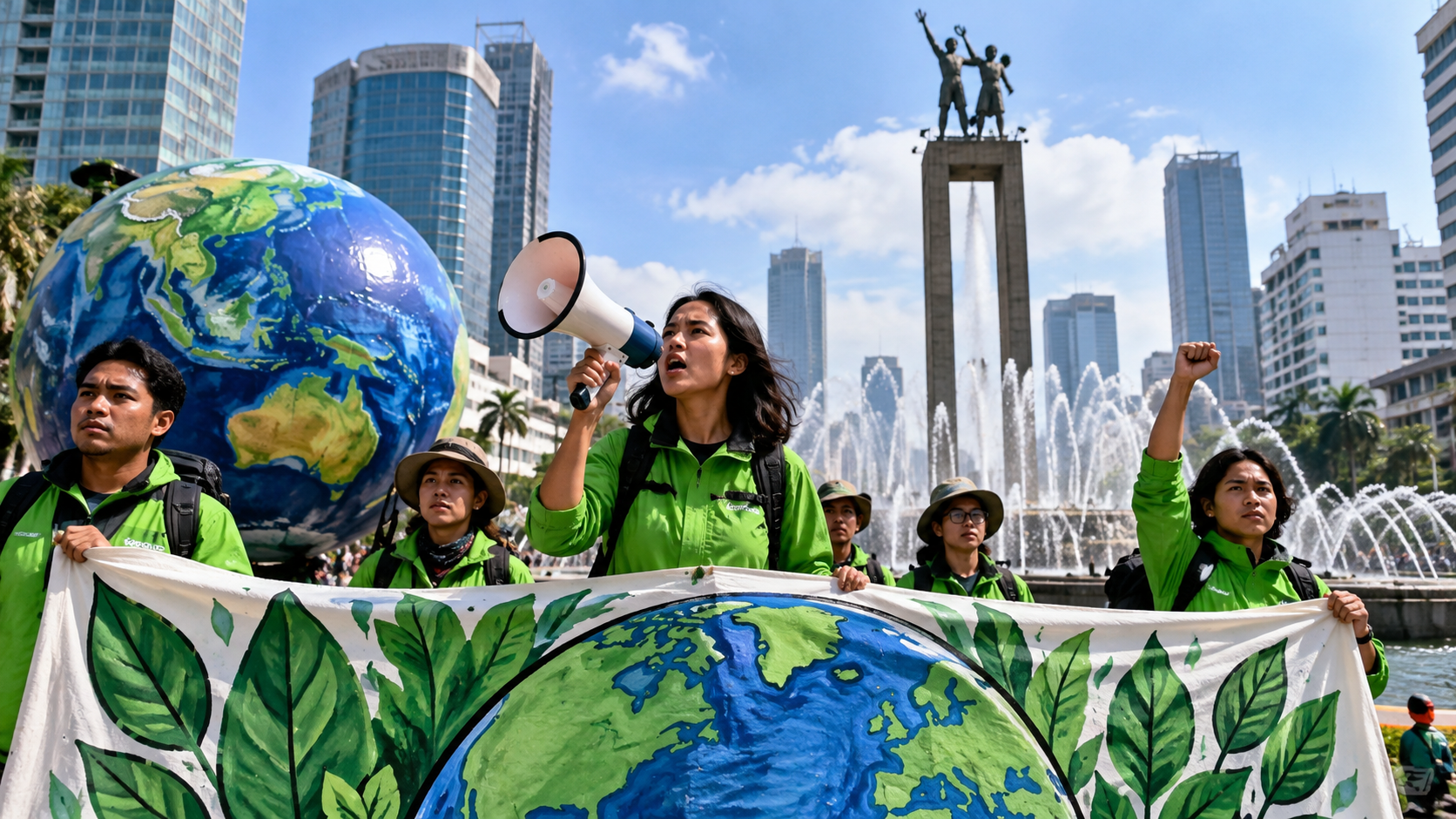 Aktivis Greenpeace Bundaran Hi